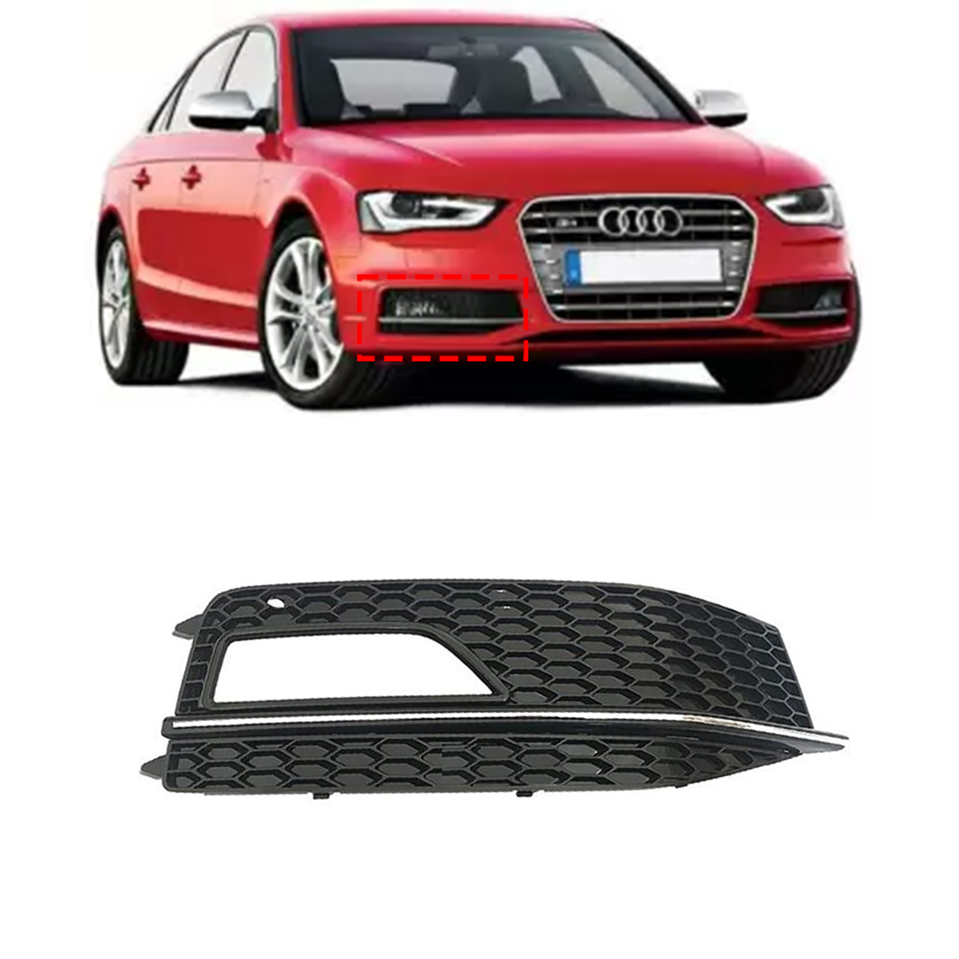 Buy Front Right Fog Lamp Cover Perfect Fit for Audi A4 B8 Estate (2013-2015) with a hole (with touch of chrome)