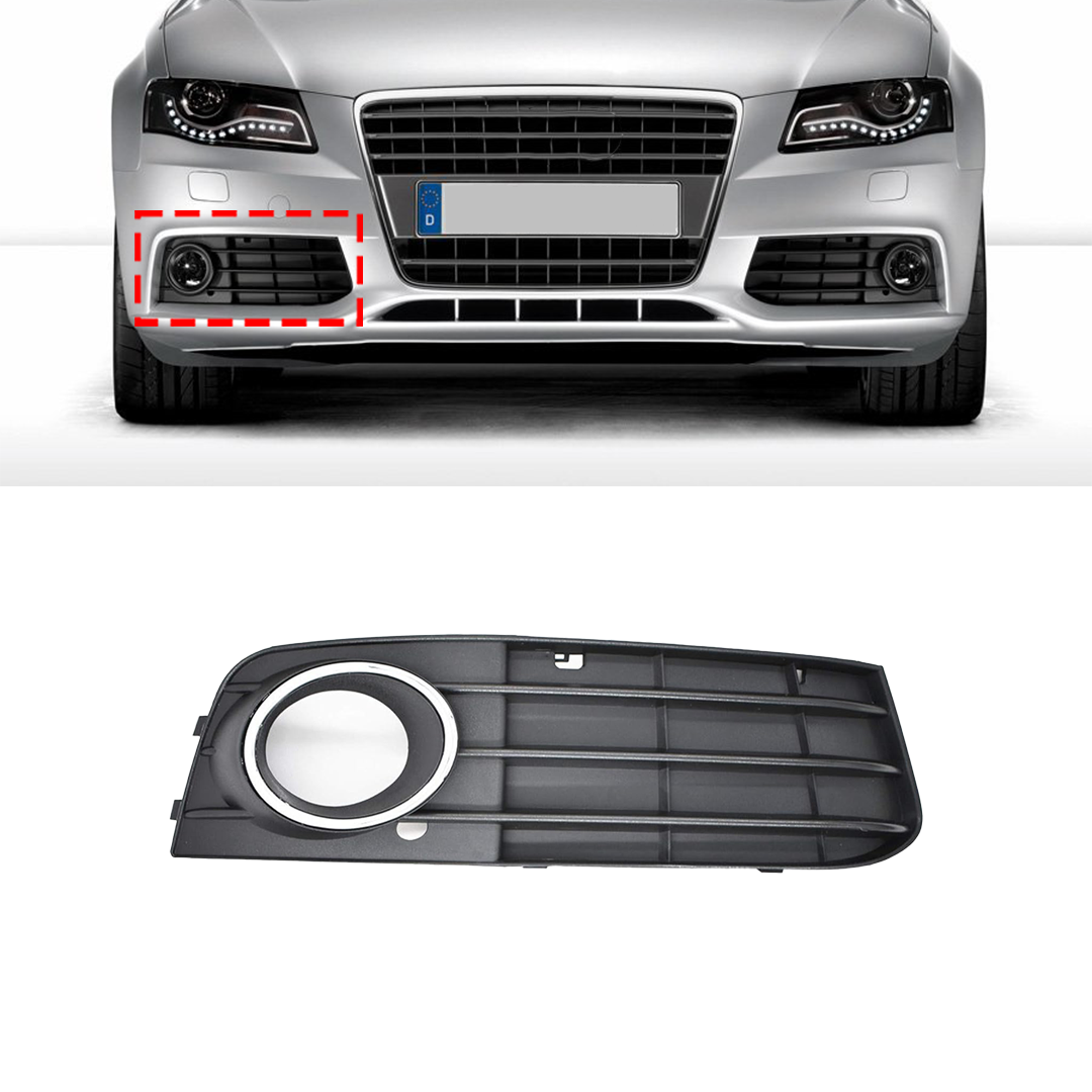 Buy Front Right Fog Lamp Cover Perfect Fit for Audi A4 B8 Sedan (2009-2012) with a hole