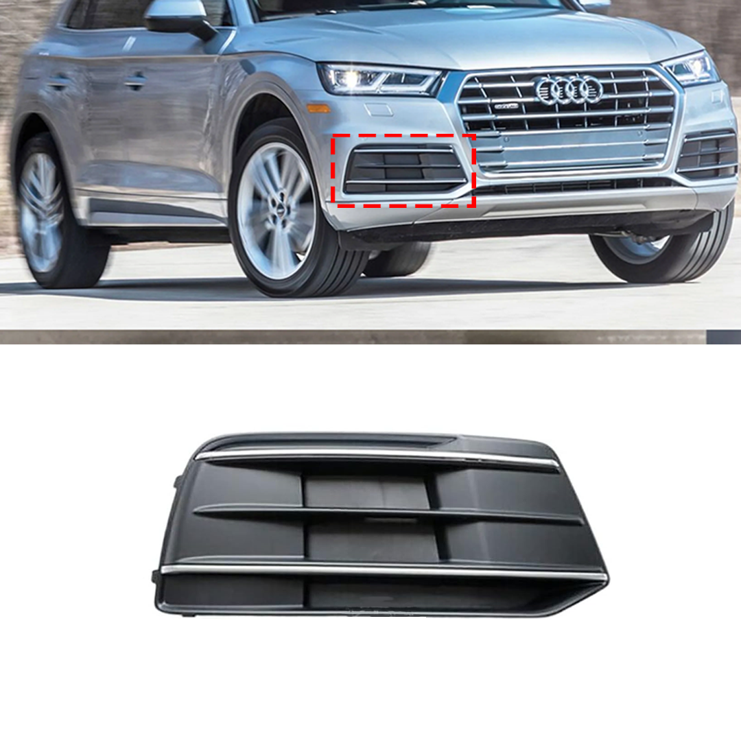  Buy Front Right Fog Lamp Cover Perfect Fit for Audi Q5 FY SUV Sport (2017-2020) without hole (with touch of chrome)