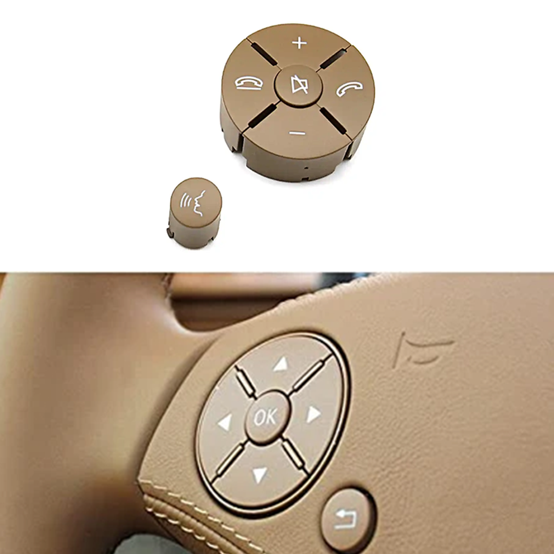 Mercedes Benz C-Class W204 Sedan (2007-2011) Dark Yellow Left Steering Wheel Buttons (1pcs) 1