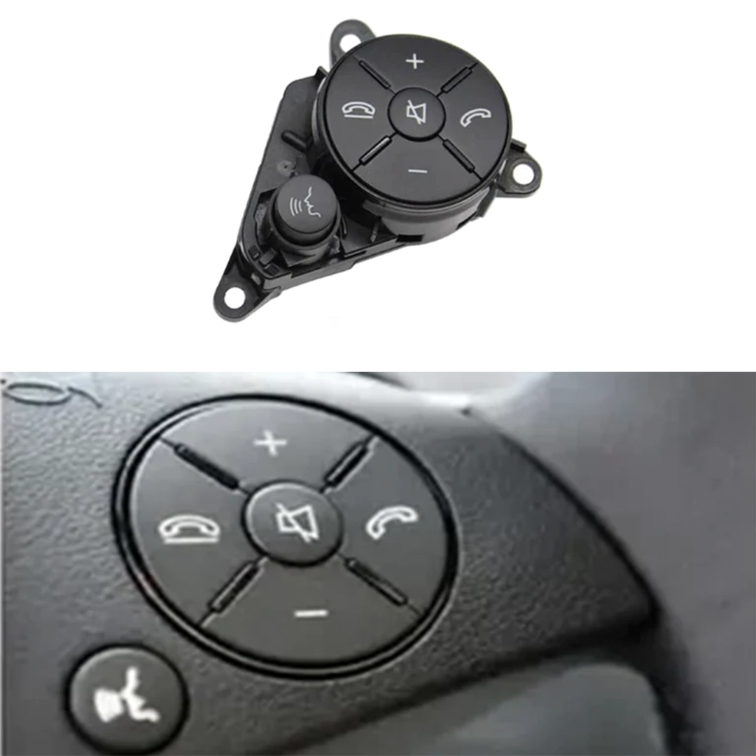 Mercedes Benz C-Class W204 Sedan (2007-2011) Black Right Steering Wheel Buttons Assembly (1pcs) 1