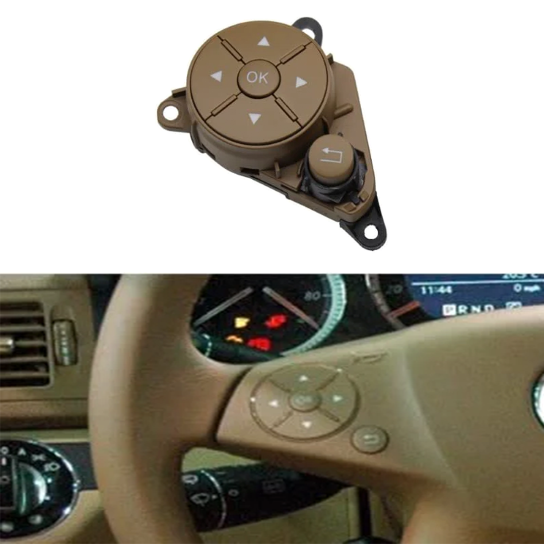 Buy Mercedes Benz C-Class W204 Sedan (2007-2011) Yellow Left Steering Wheel Buttons Assembly (1pcs)