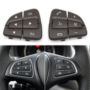 Mercedes Benz GLE-Class SUV (2015-2020) Black Left And Right Steering Wheel Buttons Set (W166) 3