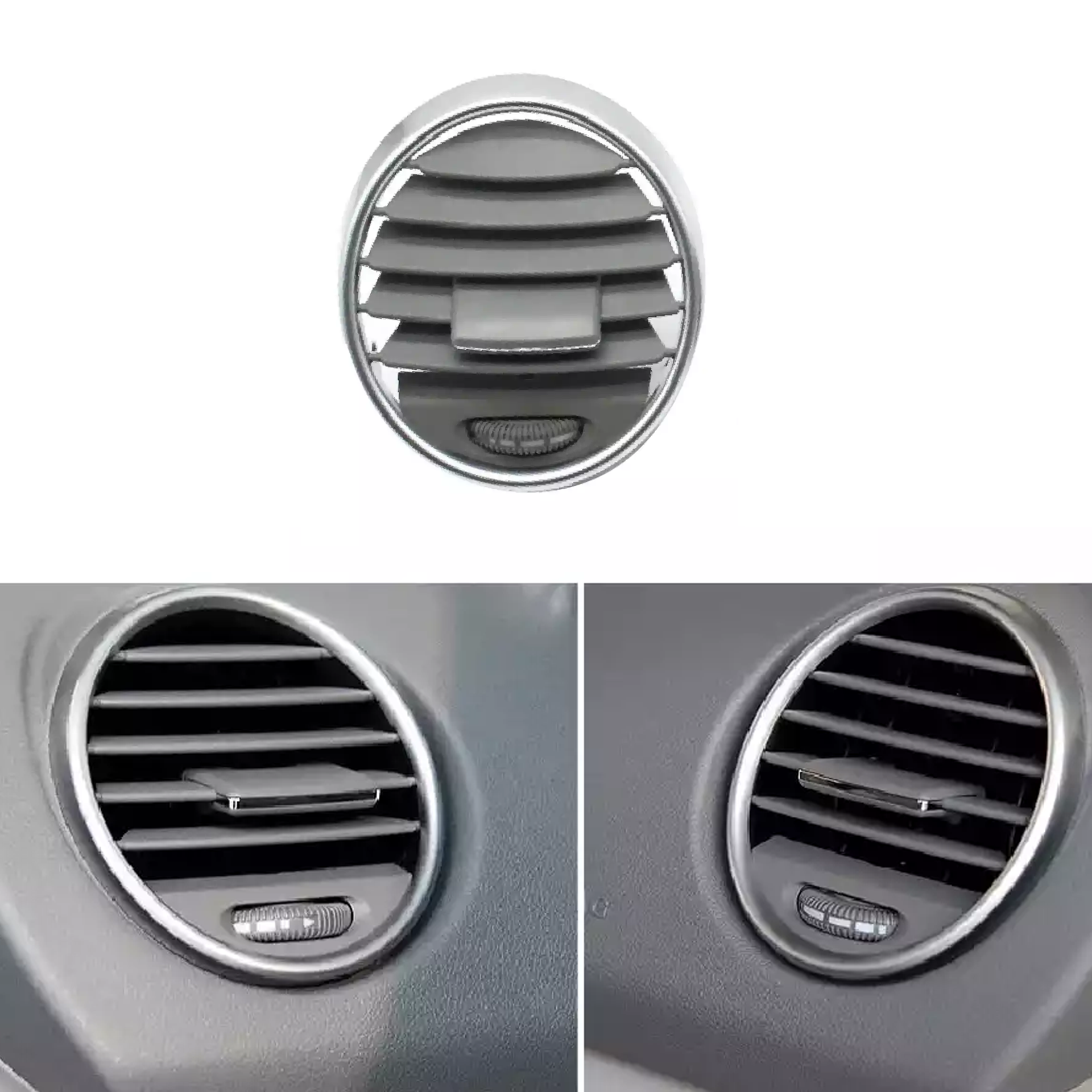 Mercedes Benz M-Class SUV (2005-2011) Gray Chrome Front Left-Right AC Vent Grille W164