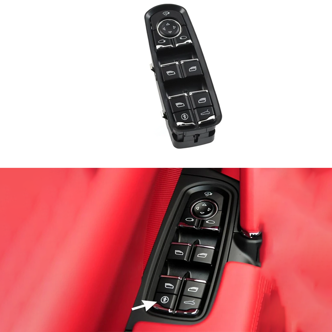 Porsche Cayenne 958 (2010-2015) Black Master Window Switch Regulator (Model B) 1