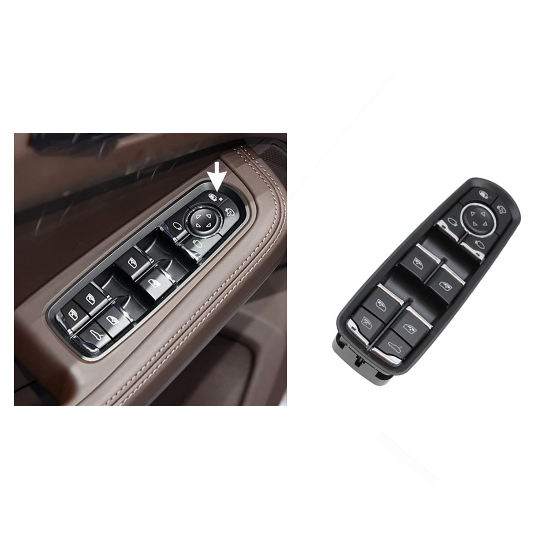 Porsche Cayenne 958 (2010-2015) Black Master Window Switch Regulator (Model C) 1