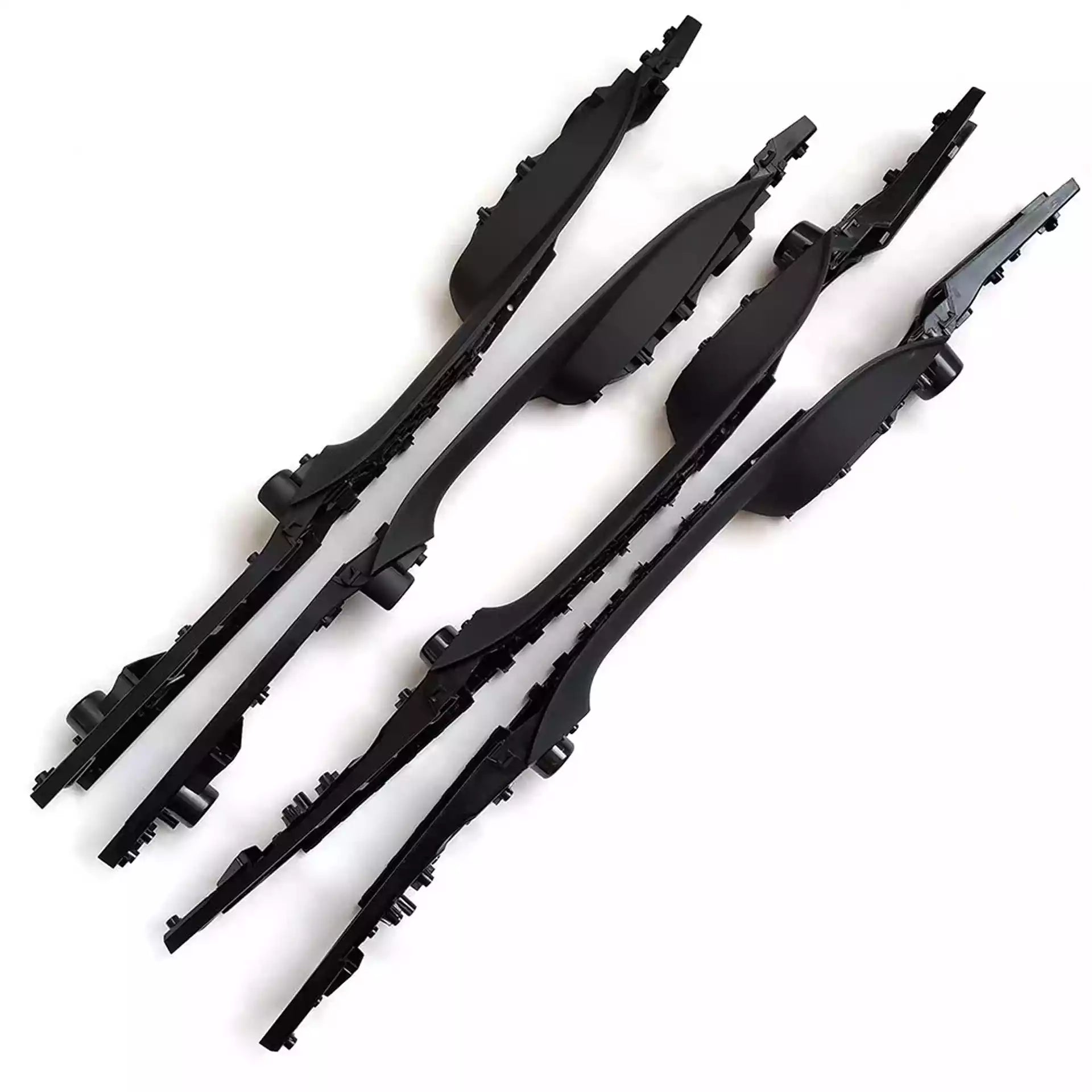 BMW 7 Series F01 Sedan (2008-2015) Black Inner Door Pull Handle Assembly 4pcs Set (F01)