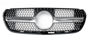 German Purje Diamond Style Front Upgrade Grille in Silver for Mercedes-Benz X-Class W470 (2017-2019)-1