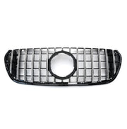 German Purje GTR Panamericana Style Front Upgrade Grille in Silver for Mercedes-Benz X-Class W470 (2017-2019)-1