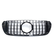 German Purje GTR Panamericana Style Front Upgrade Grille in Gloss Black for Mercedes-Benz X-Class W470 (2017-2019)-1