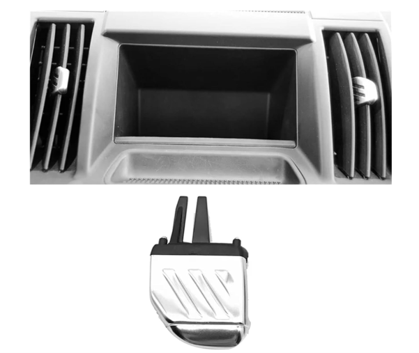Silver Front AC Vent Grille Slider Model A for Land Rover Freelander-1