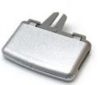Silver Front Central Left & Right AC Vent Grille Slider for Mercedes Benz E-Class W212 (2009-2012)-1
