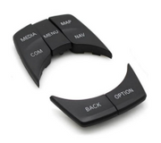 CIC Multimedia Button 5pc Set for BMW 5 Series / M5 / 6 GT G30 G31 G38 F90 G32 - Black-1