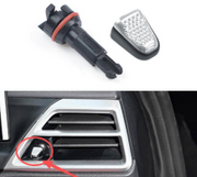 Front Right AC Vent Adjust Rotary Knob 2pc Set for BMW 2 / 3 / 4 Series G20 - Black & Matte Chrome-1