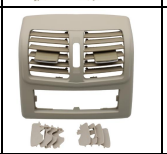 Light Beige Rear AC Vent Grille New High-end Model for Mercedes Benz E-Class W212 (2009-2014)-1