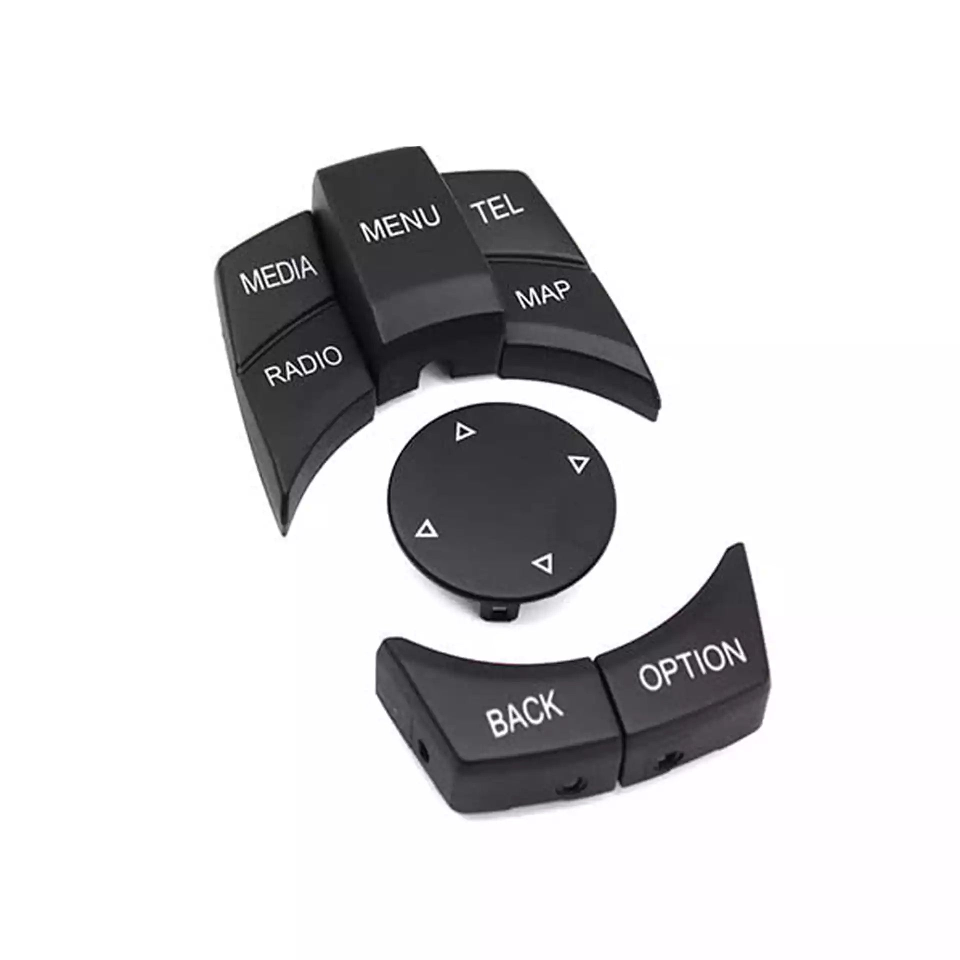 BMW 5 Series Sedan (2004-2010) Black CIC Multimedia Buttons Model B (E60) 1